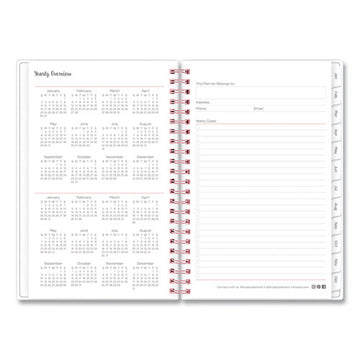 Blue Sky® Joselyn Weekly-monthly Planner, Joselyn Floral Artwork, 8 X 5, Pink-peach-black Cover, 12-month (jan To Dec): 2022 freeshipping - TVN Wholesale